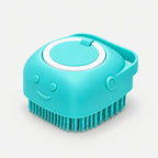 Pet Bathing & Massage Brush with Shampoo Dispenser