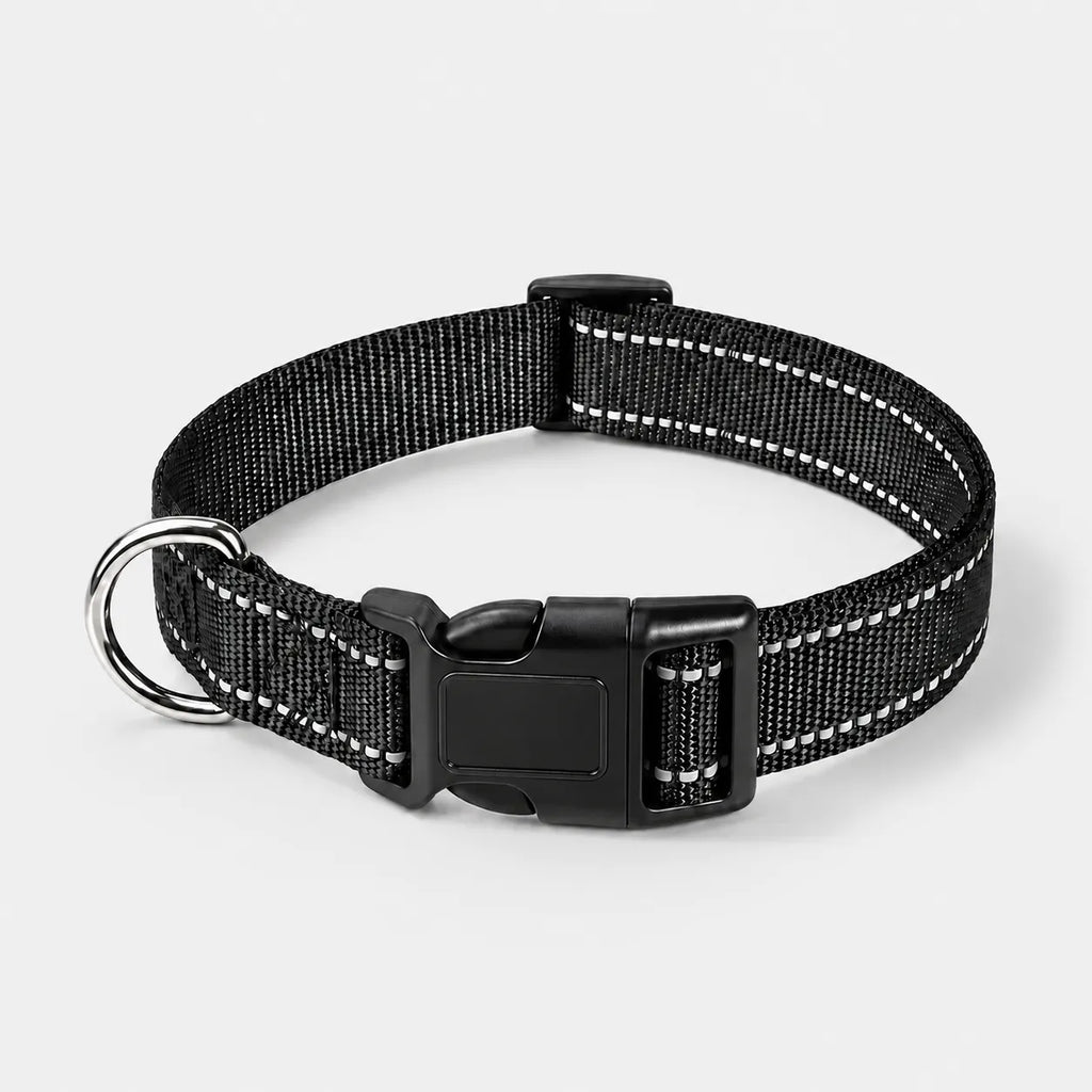 Reflective Adjustable Nylon Dog Collar