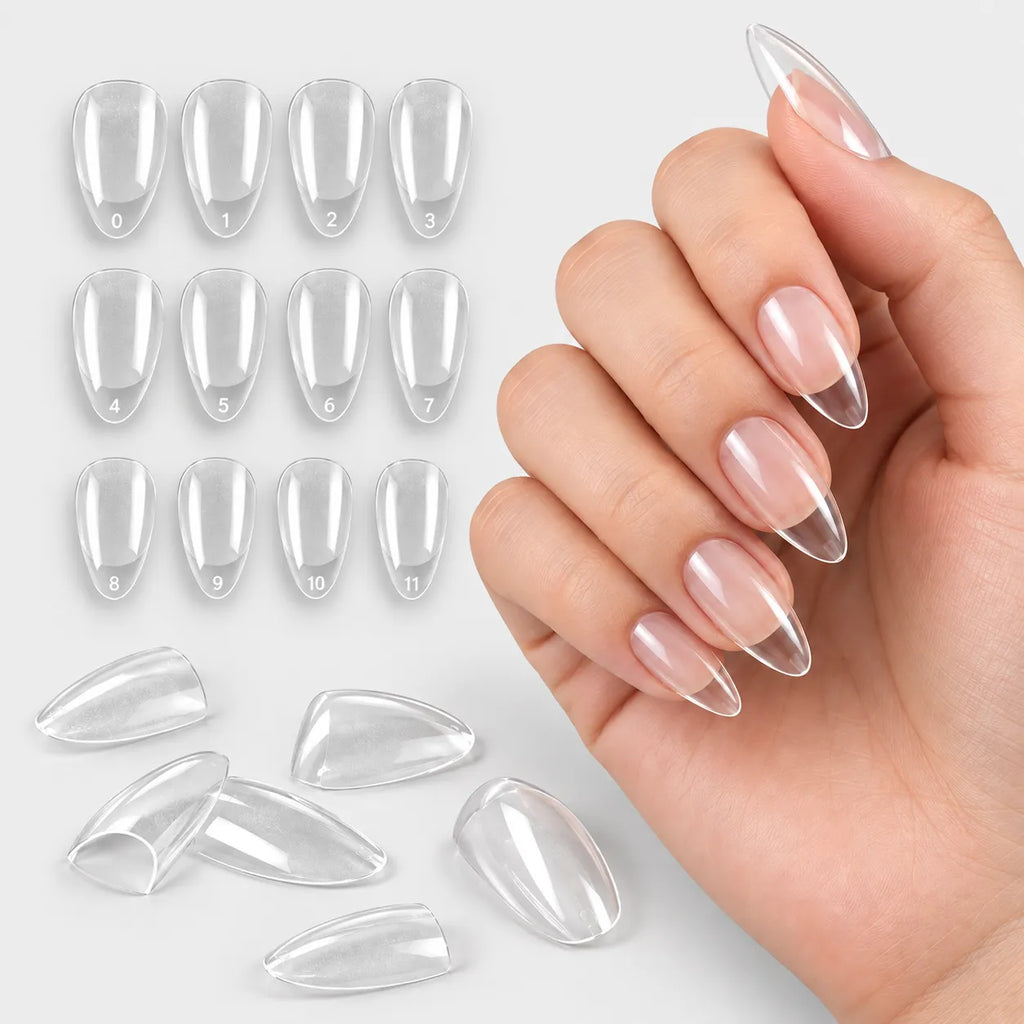240-Piece Short Almond Press-On Nail Tips