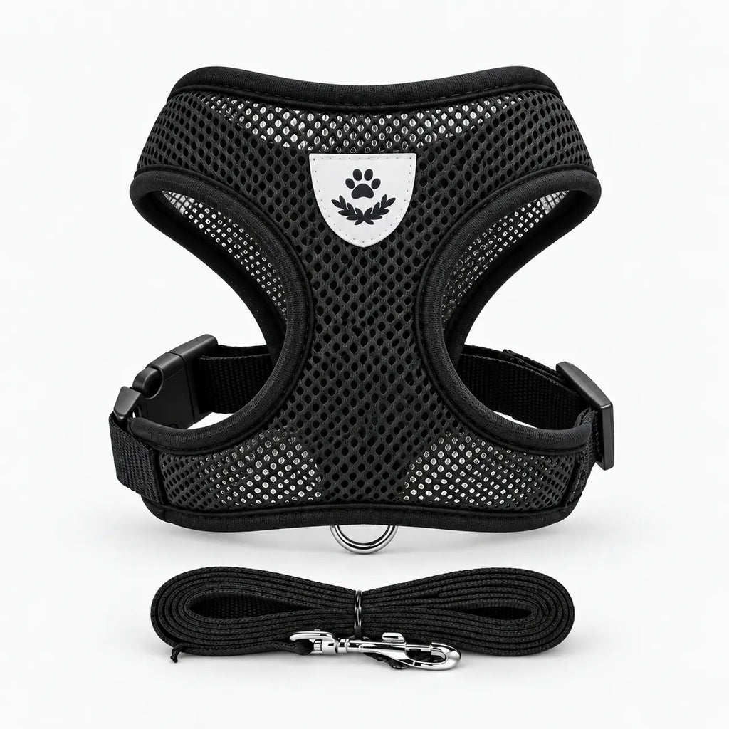Breathable Reflective Cat & Dog Harness with Lead