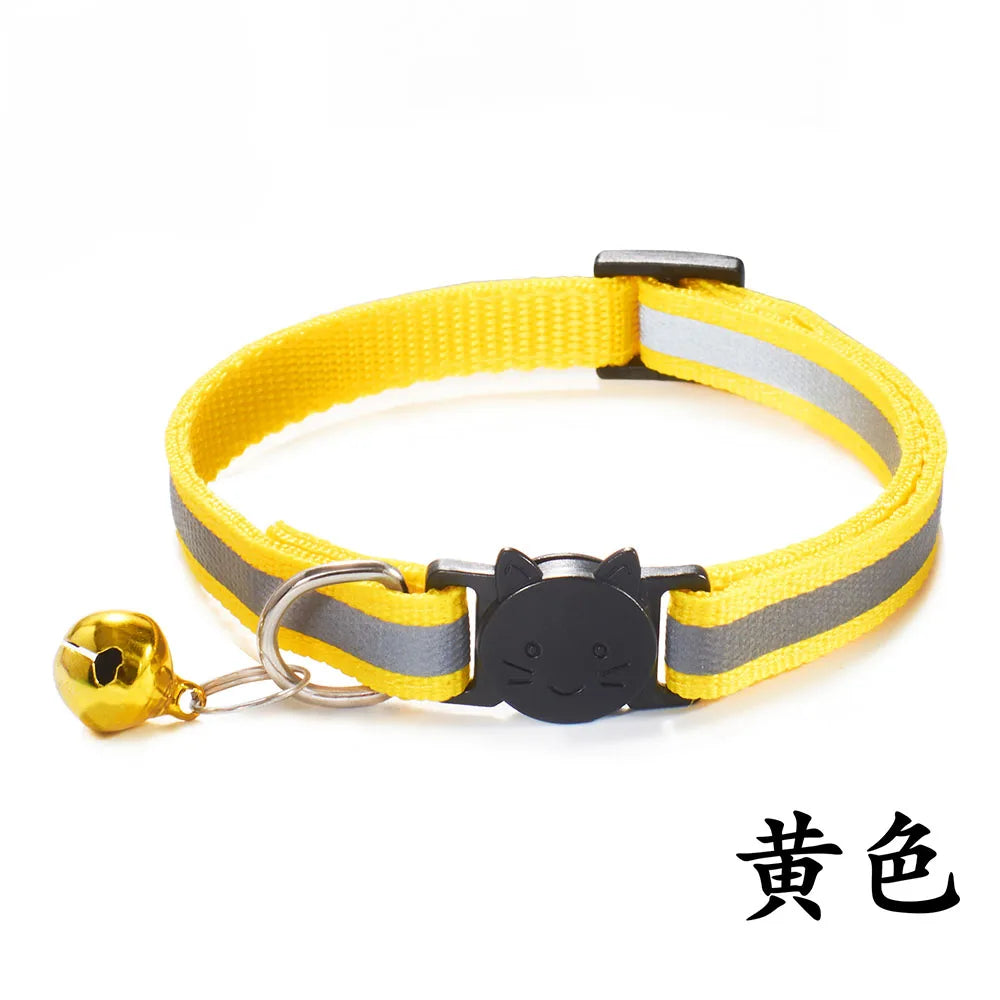 Reflective Breakaway Cat Collar with Bell