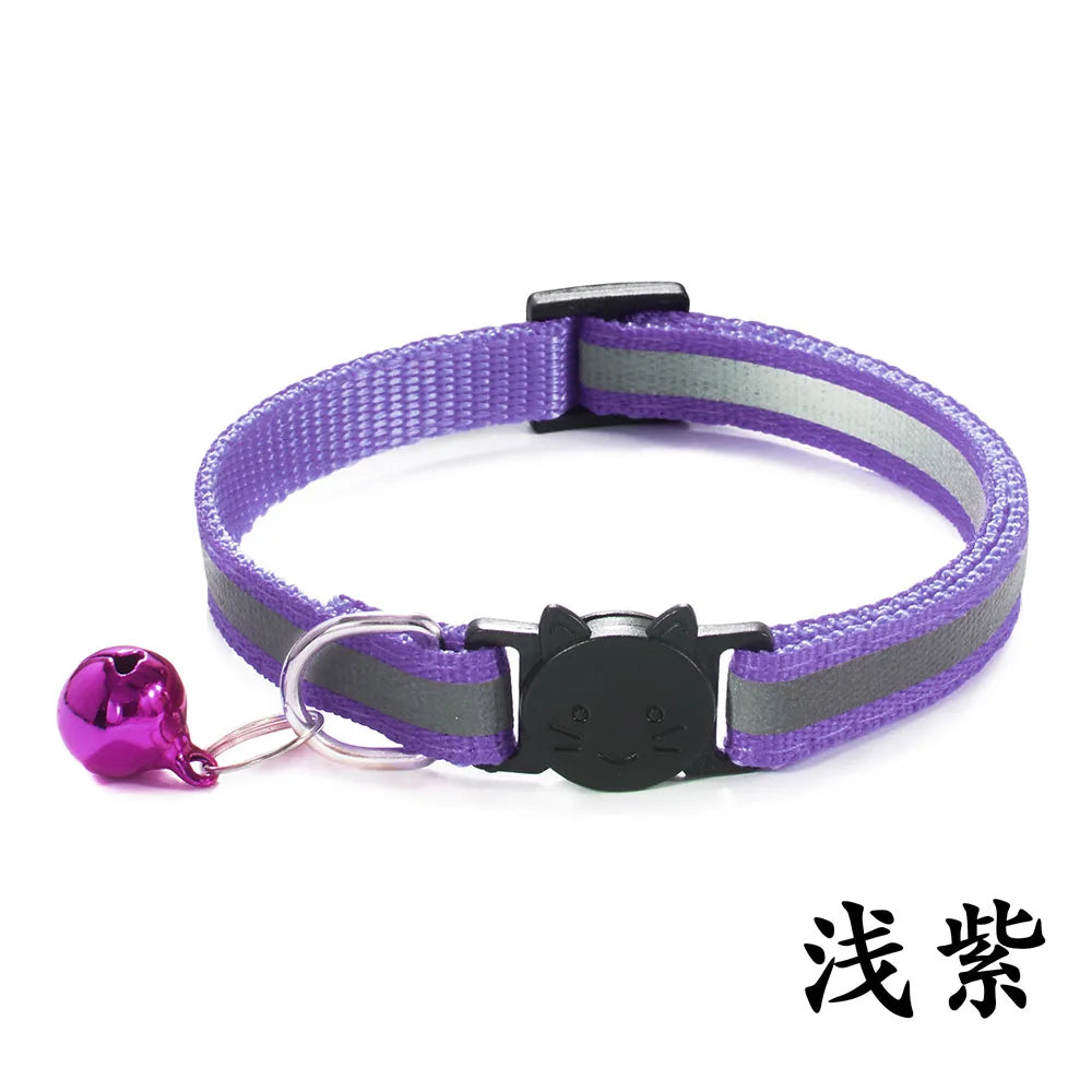 Reflective Breakaway Cat Collar with Bell