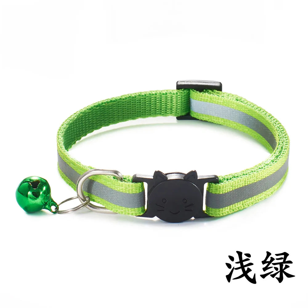 Reflective Breakaway Cat Collar with Bell