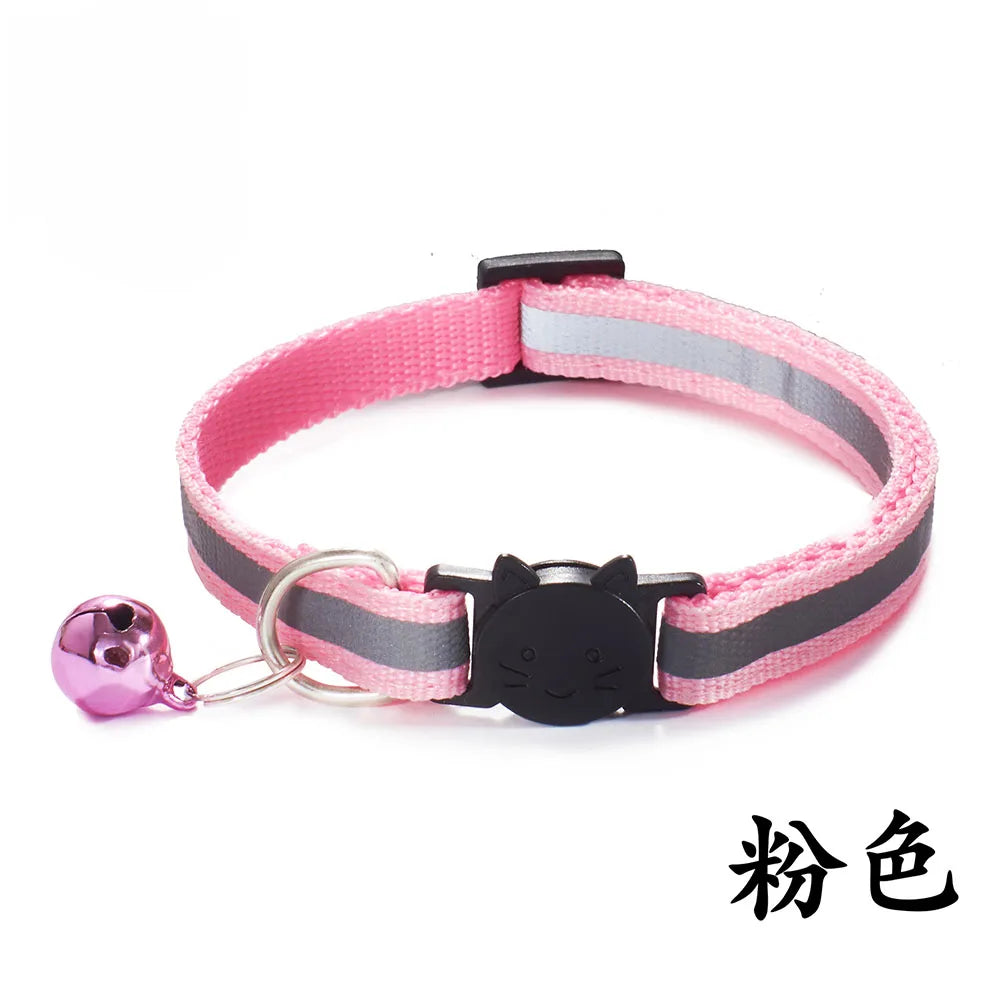 Reflective Breakaway Cat Collar with Bell