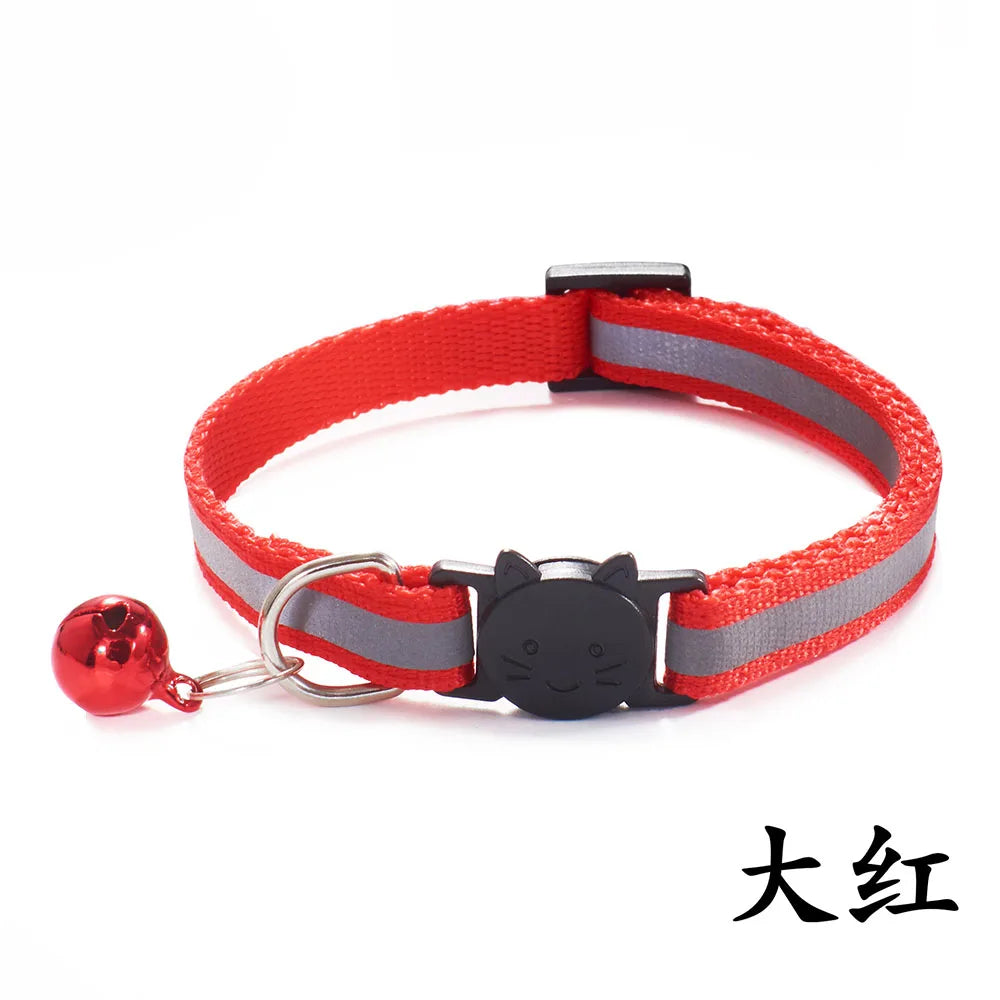 Reflective Breakaway Cat Collar with Bell