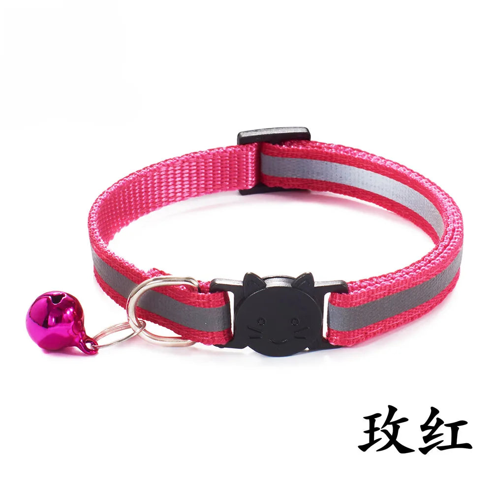 Reflective Breakaway Cat Collar with Bell