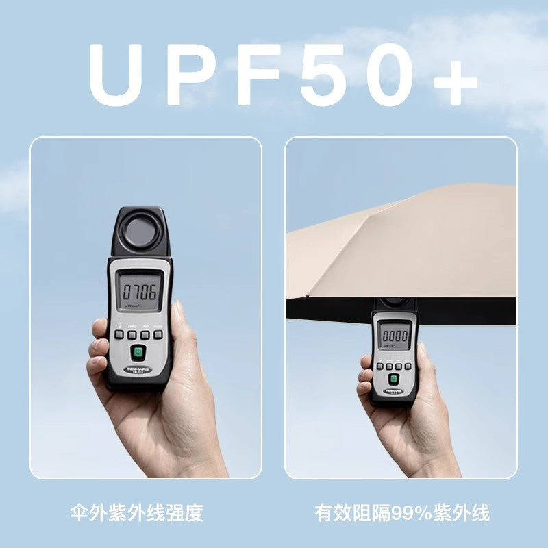 50% fold flat round umbrella for sunny and rainy days Women's sun umbrella sunscreen anti-ultraviolet capsule umbrella folding mini sunshade umbrella