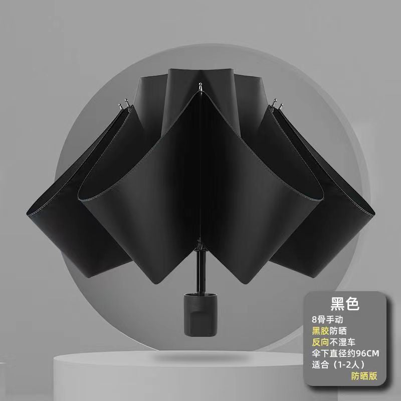 50% fold flat round umbrella for sunny and rainy days Women's sun umbrella sunscreen anti-ultraviolet capsule umbrella folding mini sunshade umbrella