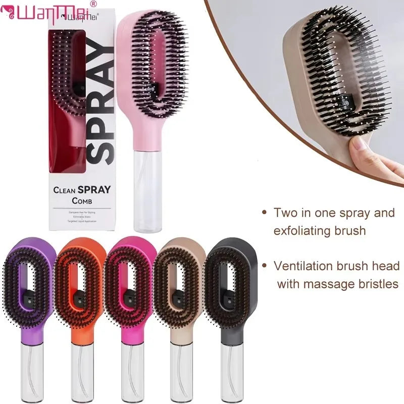 2-in-1 Spray Bottle Hair Comb & Scalp Massager