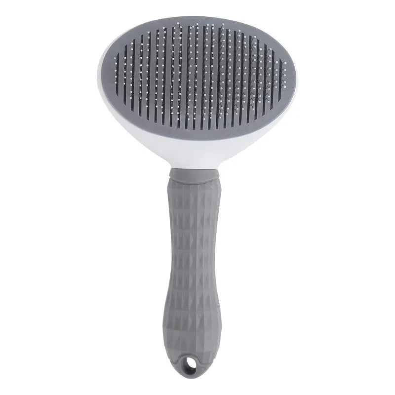 Self-Cleaning Pet Grooming Brush – Stainless Steel