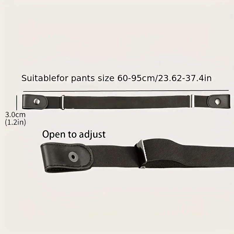 Buckle-Free Elastic Stretch Belt for Men & Women