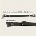 Buckle-Free Elastic Stretch Belt for Men & Women