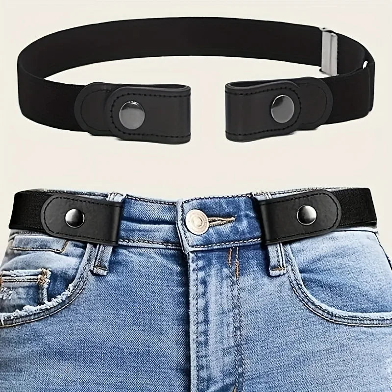 Buckle-Free Elastic Stretch Belt for Men & Women