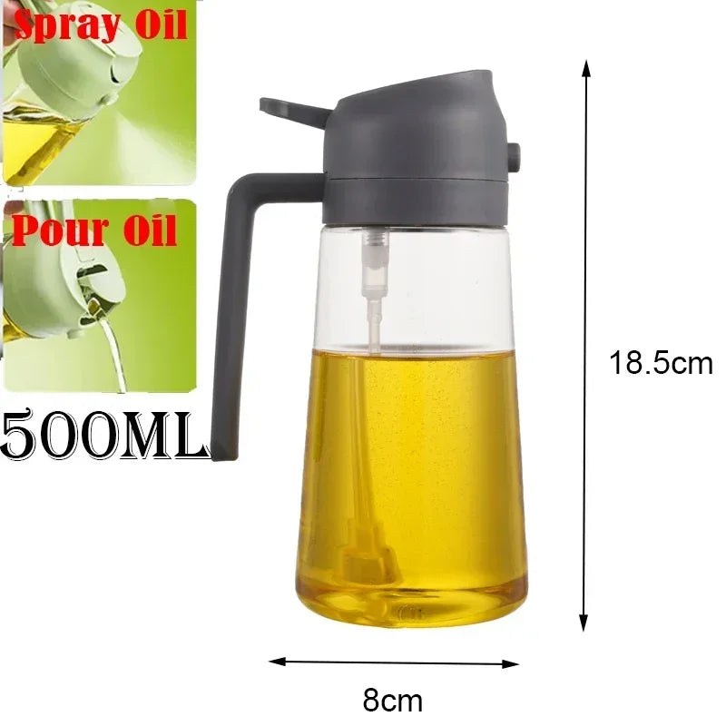 2-in-1 Kitchen Oil Sprayer & Dispenser - Plastic