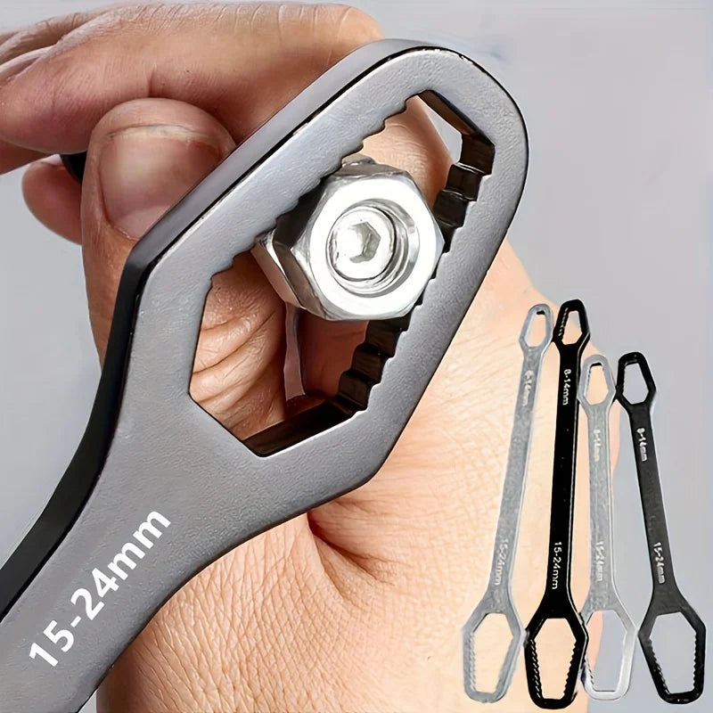 Universal Self-Adjusting Double-Ended Wrench