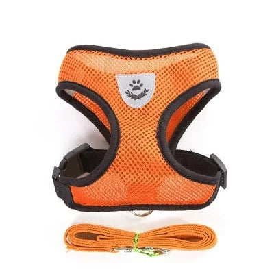 Breathable Reflective Cat & Dog Harness with Lead