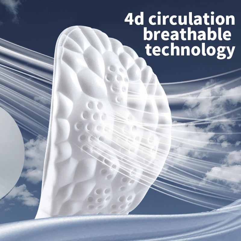 4D Cloud Sports Insoles for Running & Walking