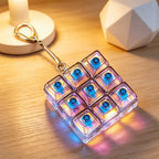 LED Keyboard Keychain Fidget Toy