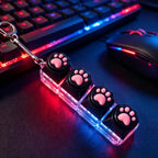 LED Keyboard Keychain Fidget Toy