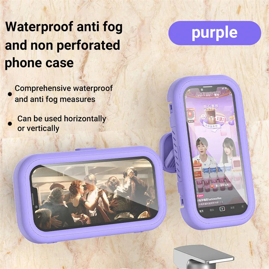 Waterproof Wall-Mount Shower Phone Holder