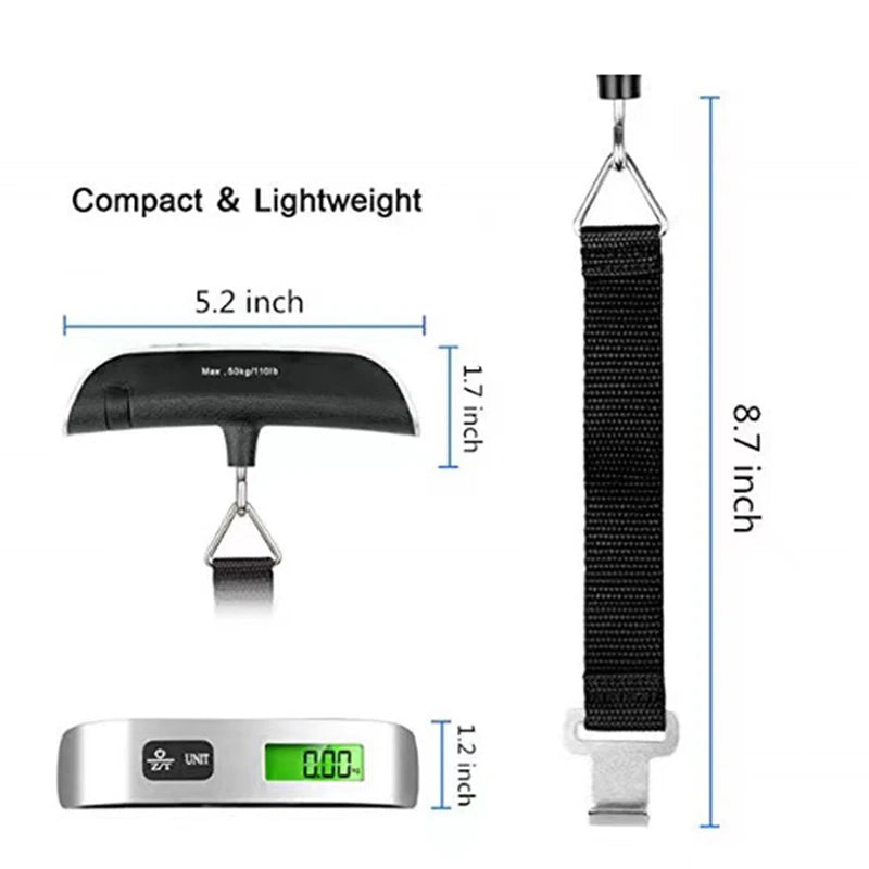Digital Luggage Scale – 50kg/110lb
