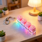 LED Keyboard Keychain Fidget Toy
