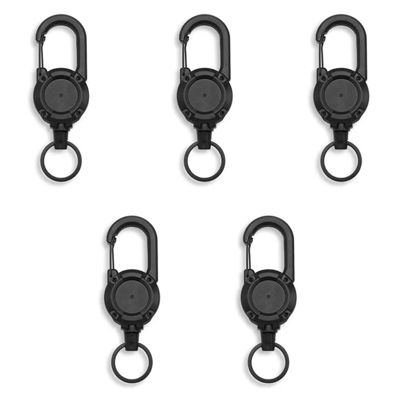 Retractable Heavy-Duty Carabiner Key Reel