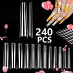 240-Piece Short Almond Press-On Nail Tips