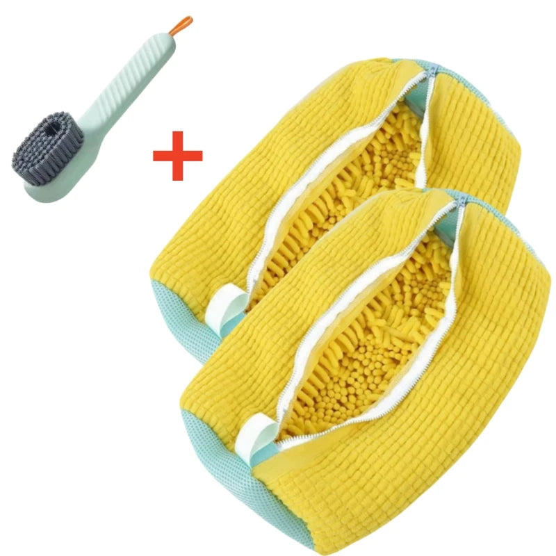 Shoe Washing Bag with Cleaning Brush