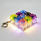 LED Keyboard Keychain Fidget Toy