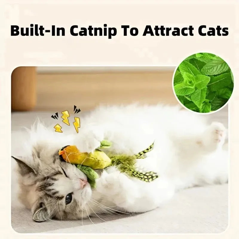 Interactive Bird-Sound Cat Toy