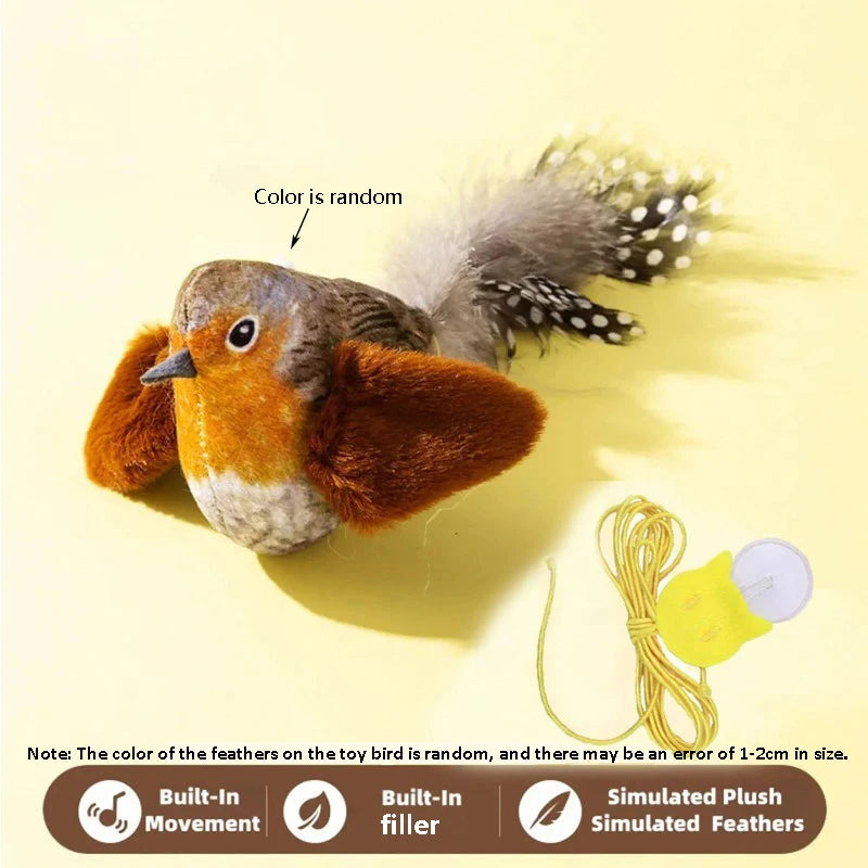 Interactive Bird-Sound Cat Toy