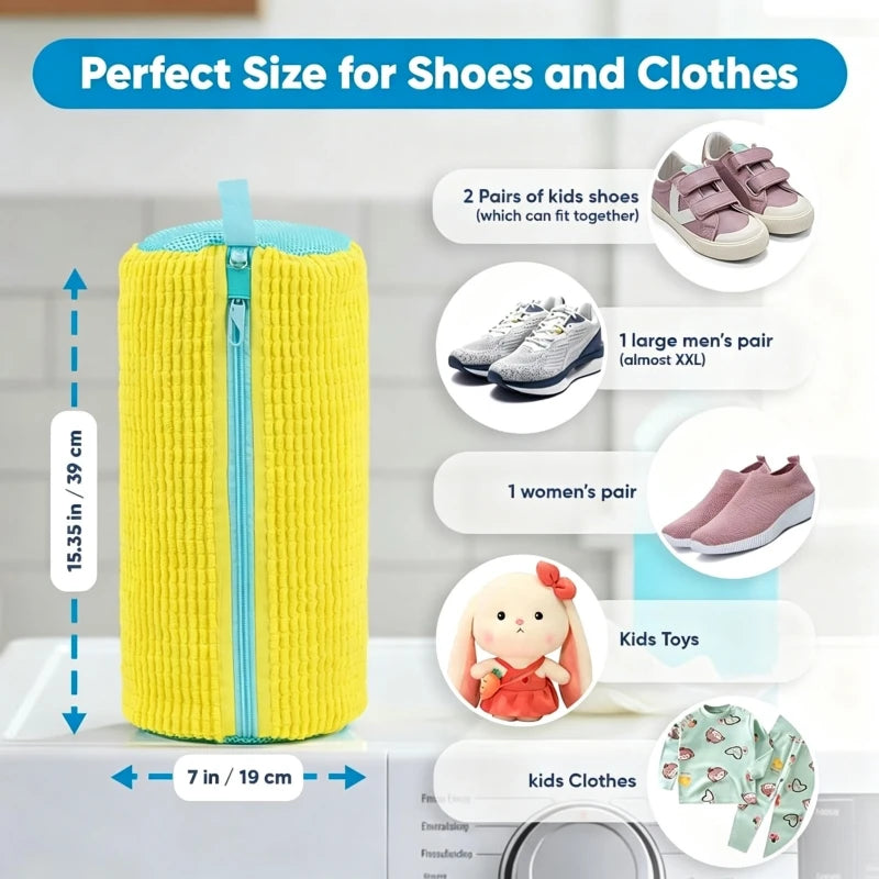 Shoe Washing Bag with Cleaning Brush