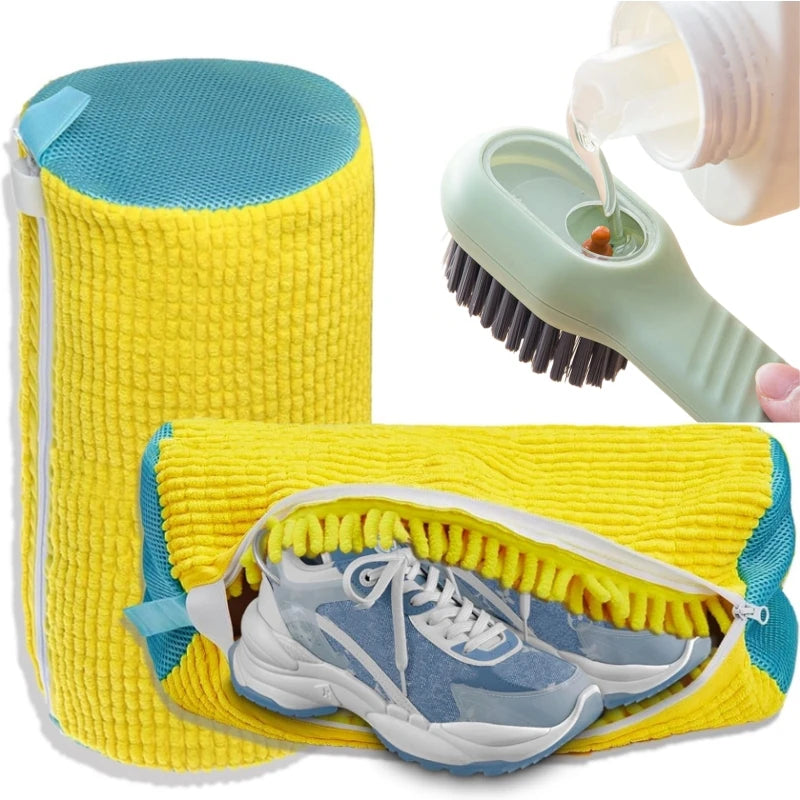 Shoe Washing Bag with Cleaning Brush