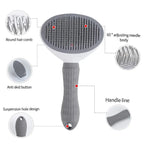 Self-Cleaning Pet Grooming Brush – Stainless Steel