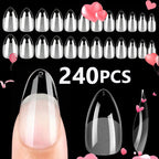 240-Piece Short Almond Press-On Nail Tips