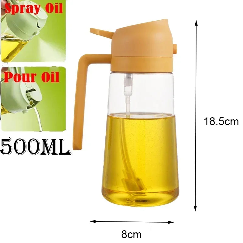 2-in-1 Kitchen Oil Sprayer & Dispenser - Plastic
