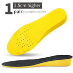 Height-Increasing Shoe Insoles with Heel Lift