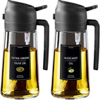 2-in-1 Glass Oil Sprayer & Dispenser – 470ml