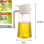 2-in-1 Kitchen Oil Sprayer & Dispenser - Plastic