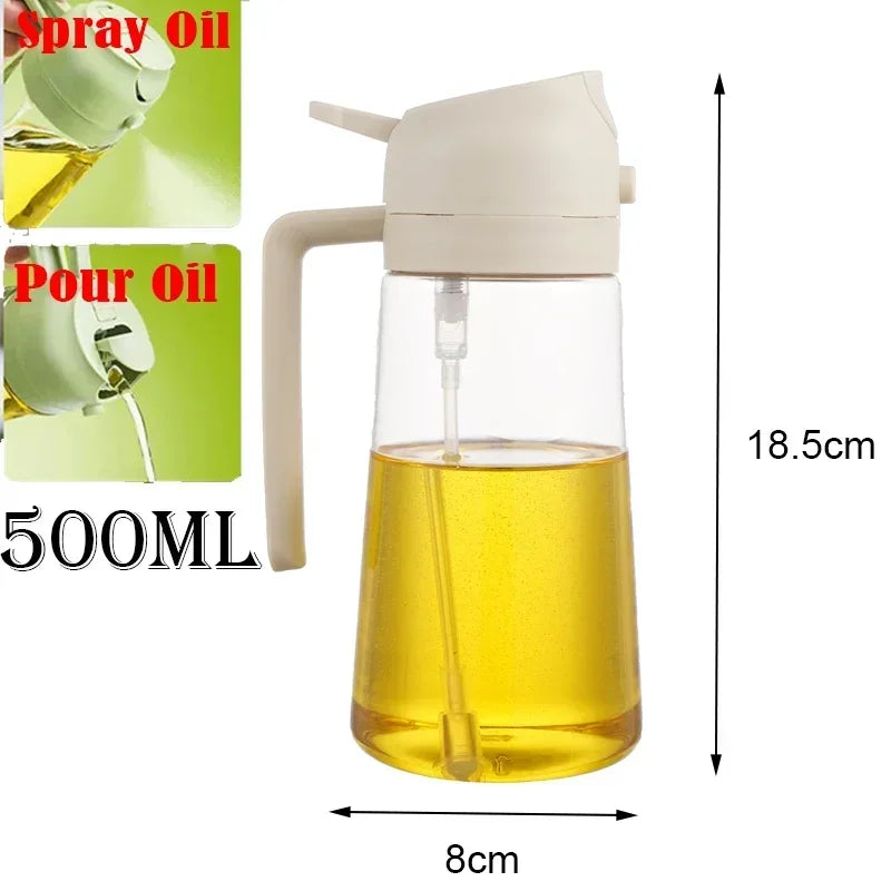 2-in-1 Kitchen Oil Sprayer & Dispenser - Plastic