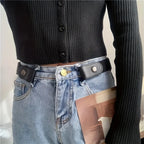 Buckle-Free Elastic Stretch Belt for Men & Women