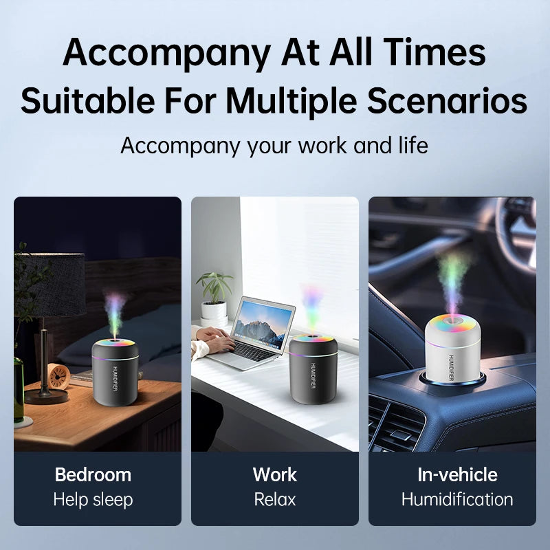 180ml Mini USB Air Humidifier & Aroma Diffuser