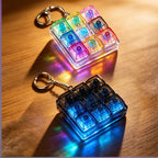 LED Keyboard Keychain Fidget Toy