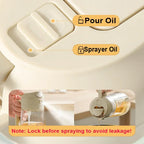 2-in-1 Kitchen Oil Sprayer & Dispenser - Plastic