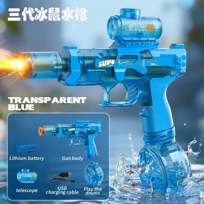 Electric Water Gun Toy with Lights
