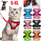 Breathable Reflective Cat & Dog Harness with Lead