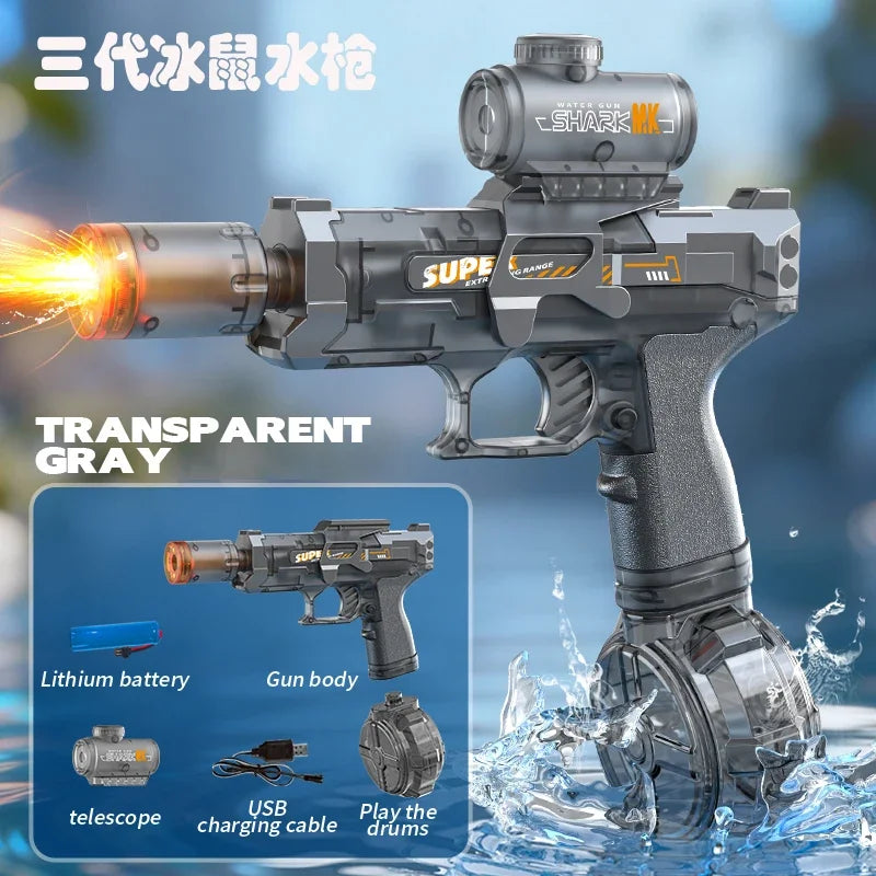 Electric Water Gun Toy with Lights