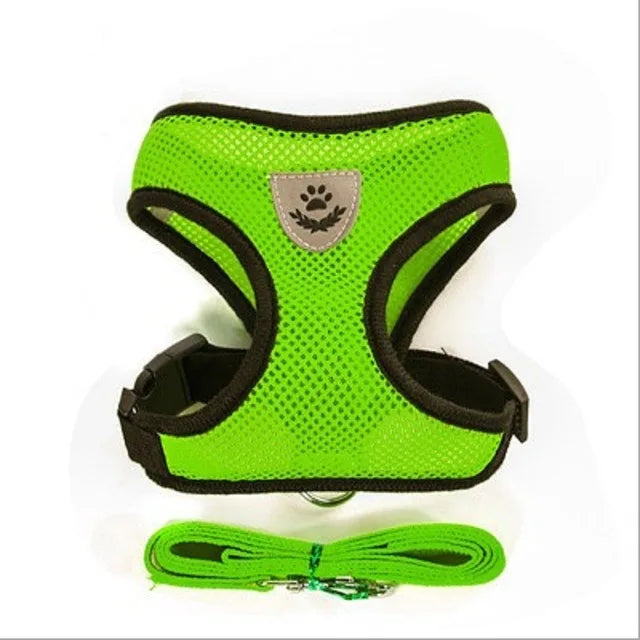 Breathable Reflective Cat & Dog Harness with Lead