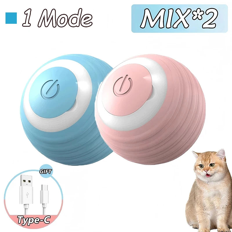 Interactive Rolling Ball Cat Toys – 2 Pack